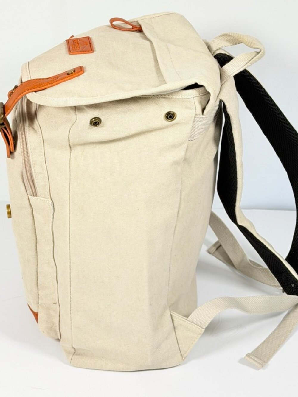 Portage Travel Gear Canvas & Leather Backpack